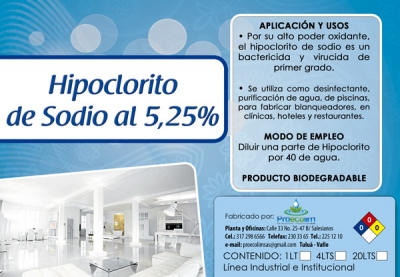 HIPOCLORITO DE SODIO AL 5,25%